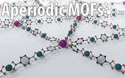 Aperiodic metal–organic frameworks